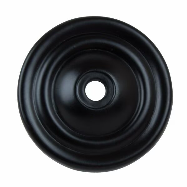 1-1/2 in. Matte Black Round Cabinet Hardware Backplate, 25PK, Gliderite Hardware, Mfr#: 5061-MB-25